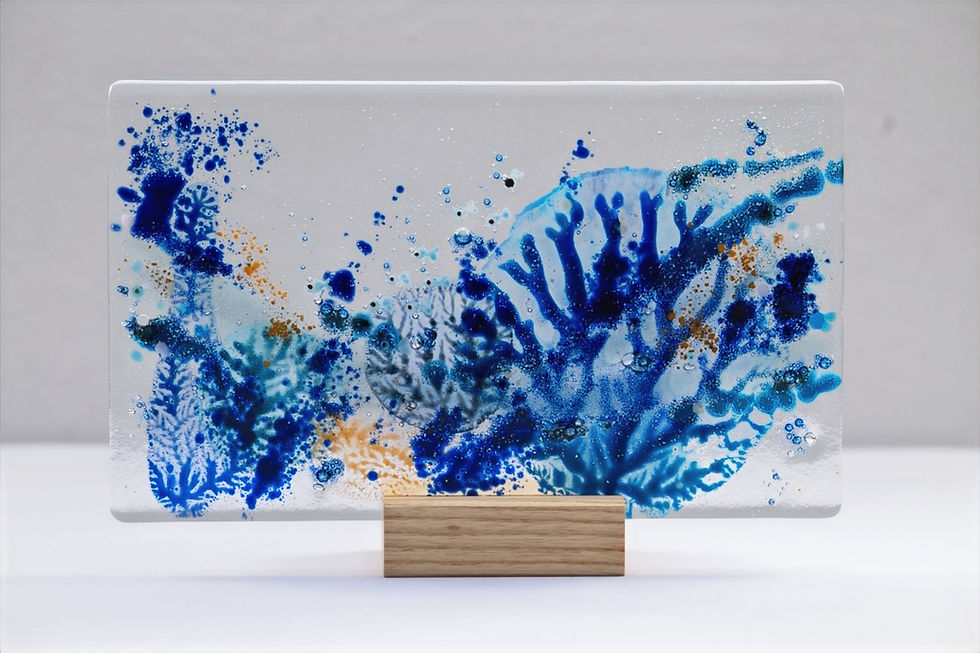 handcrafted glass platter