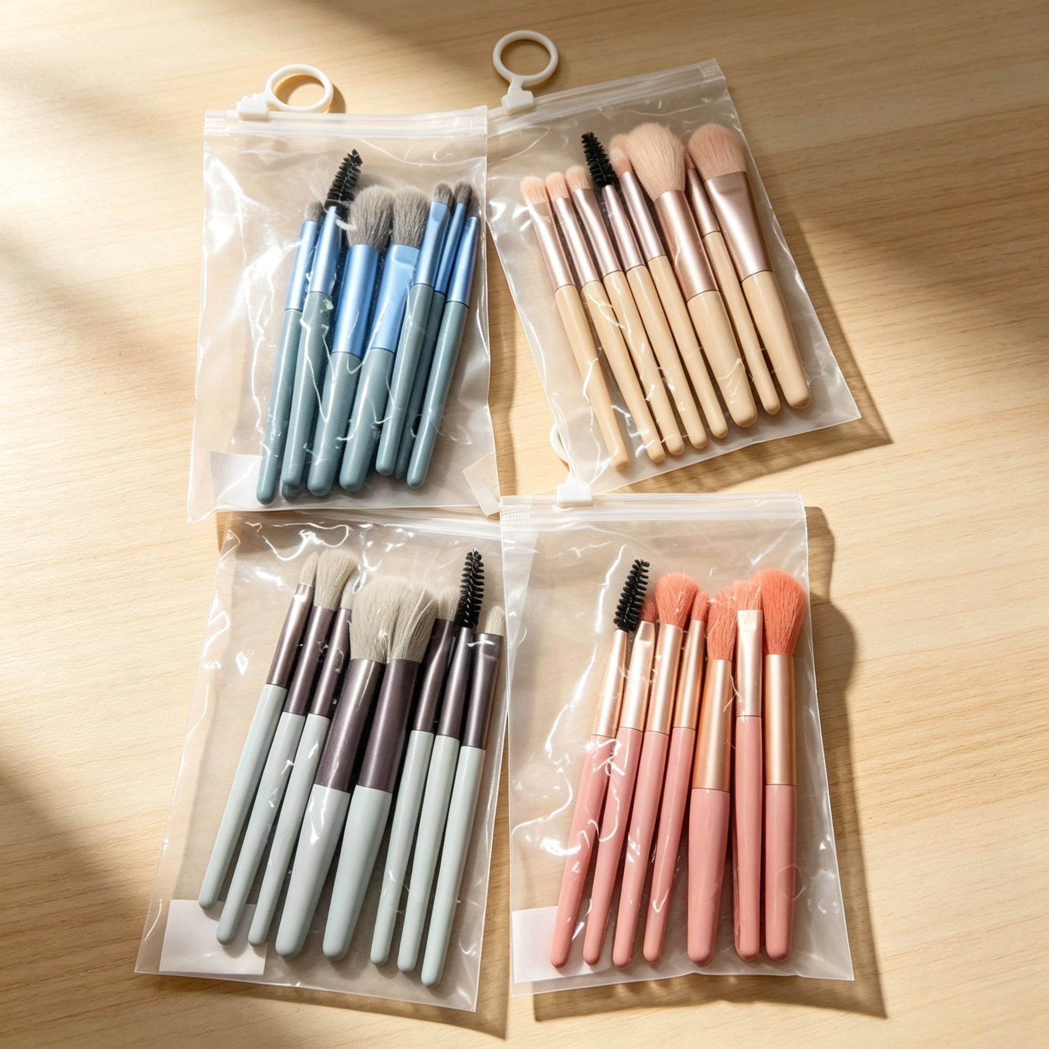 kit com 8 Pincéis de Maquiagem