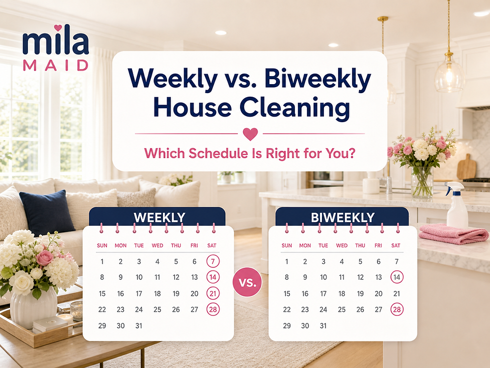 Weekly vs. Biweekly House Cleaning: Which Schedule Is Right for You?