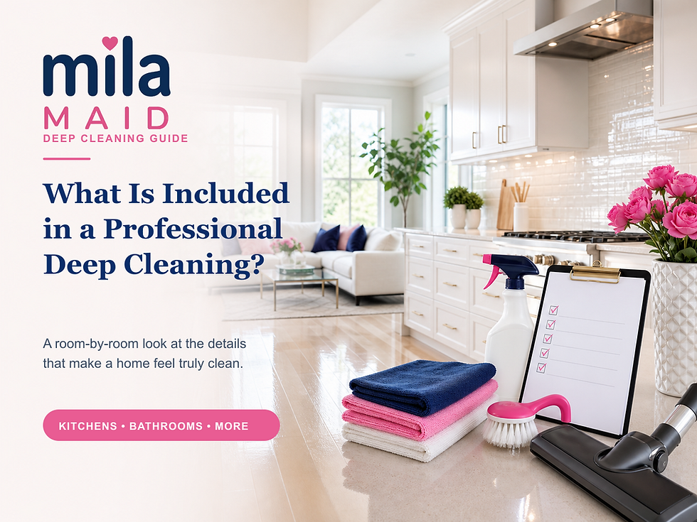 What Is Included in a Professional Deep Cleaning?