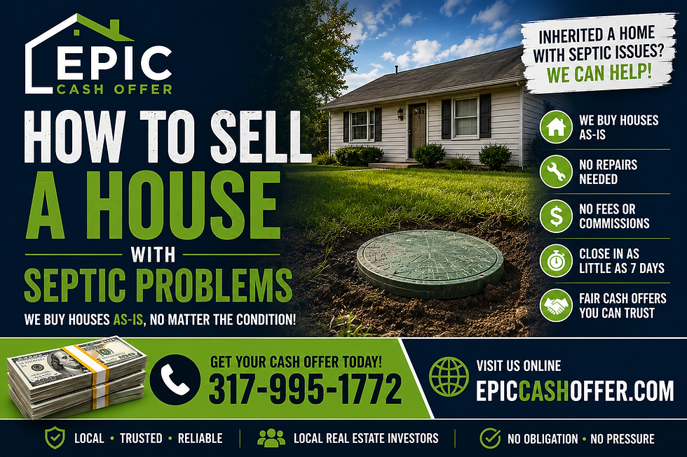 House with septic problems and yard repair concern - Epic Cash Offer