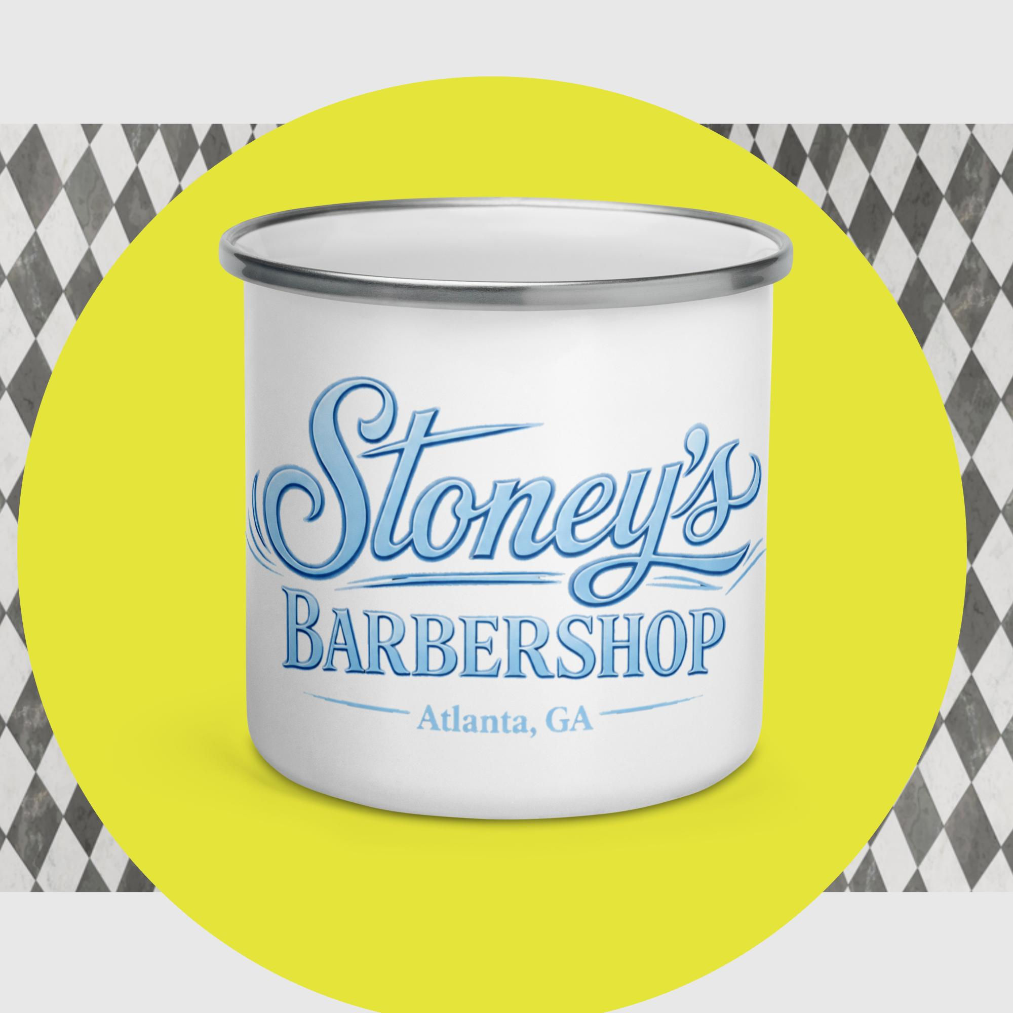 Vintage Stoney's Enamel Mug (Blue)