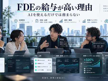 FDEの給与が高いのは当然だ。AIを使えるだけでは務まらない「現場実装の最高難度職」