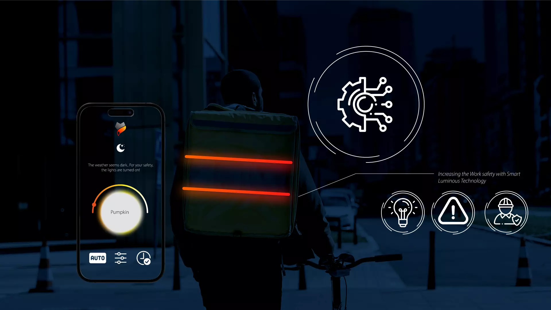 Improvement of visibility with the embedded smart illumination system