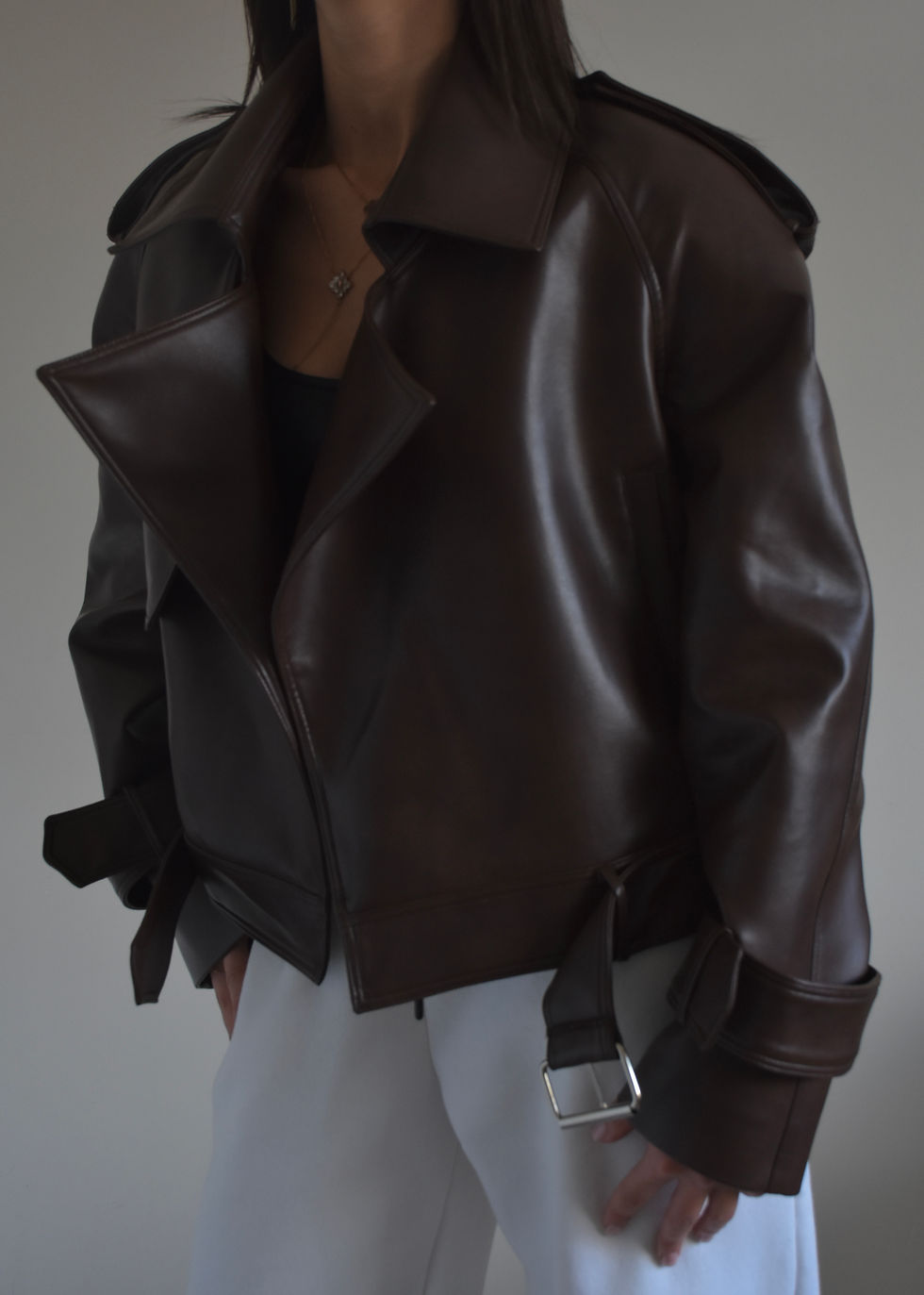 Küçük resim: Acı Kahve Deri Ceket 