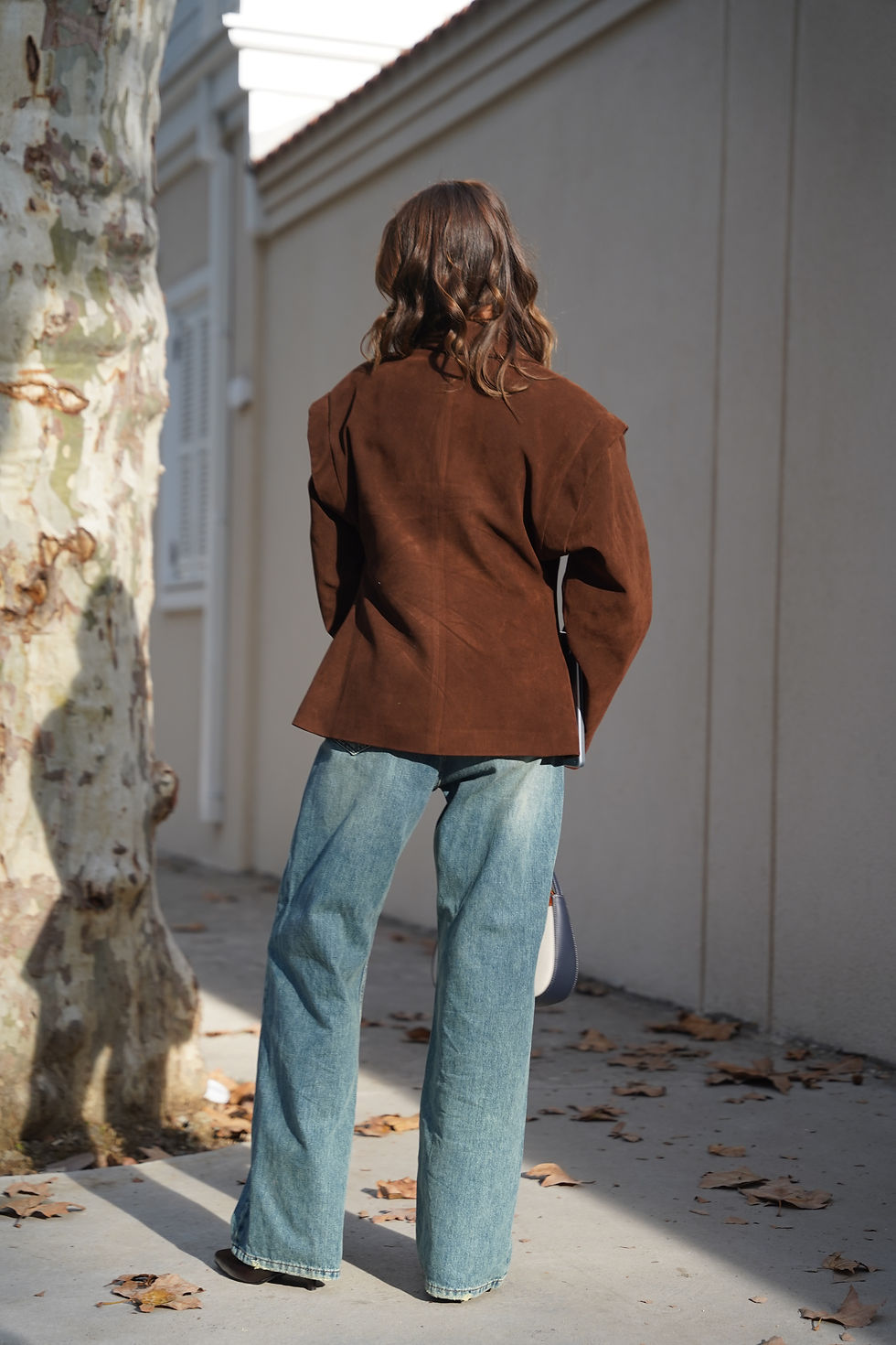 Küçük resim: Bronte Omuz Detaylı Kahve Blazer