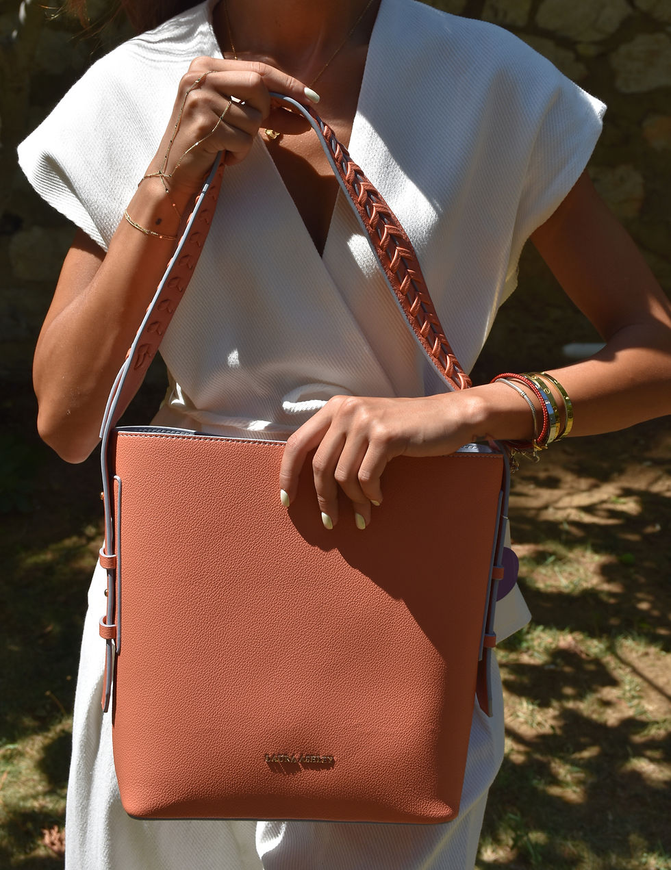 Küçük resim: Laura Ashley Turuncu Özel Tasarım Big size Çanta