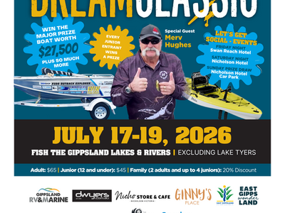 Twin Rivers Bream Classic July 17 - 19 2026 - featuring Merv Hughes