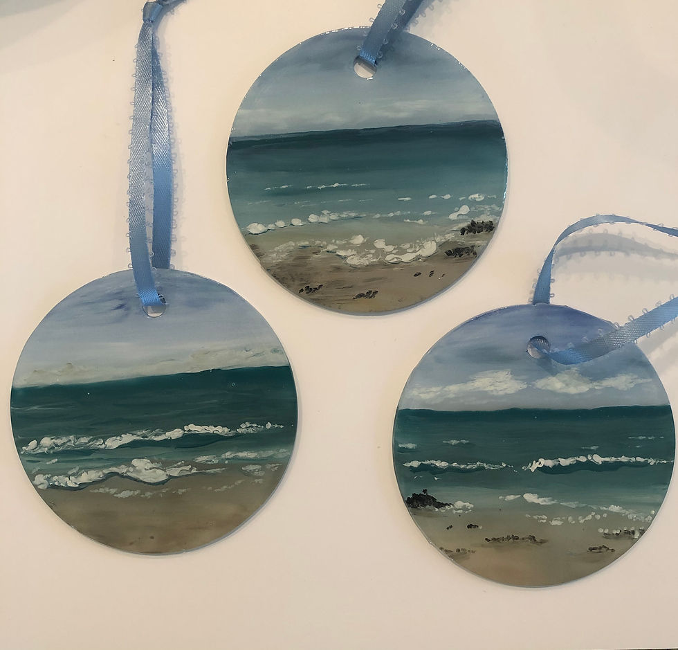 Thumbnail: Seascape Ornament Suncatcher - Made to order