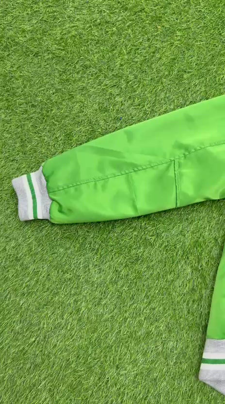 Thumbnail: Copy of GO BIRDS Varsity Bomber Jacket Kelly Green