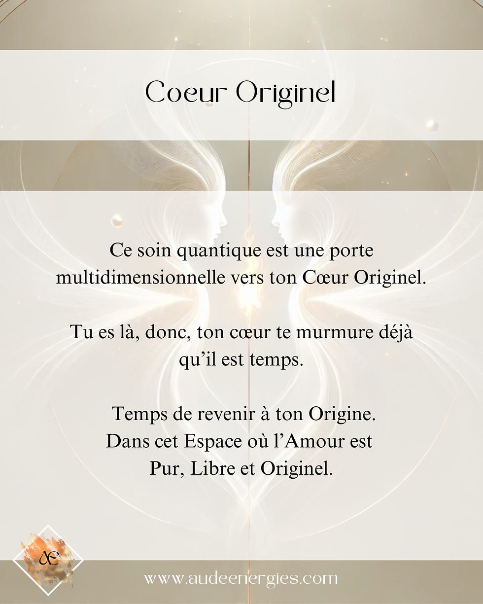 Miniature : Soin Quantique - Couple Originel & Cœur Source