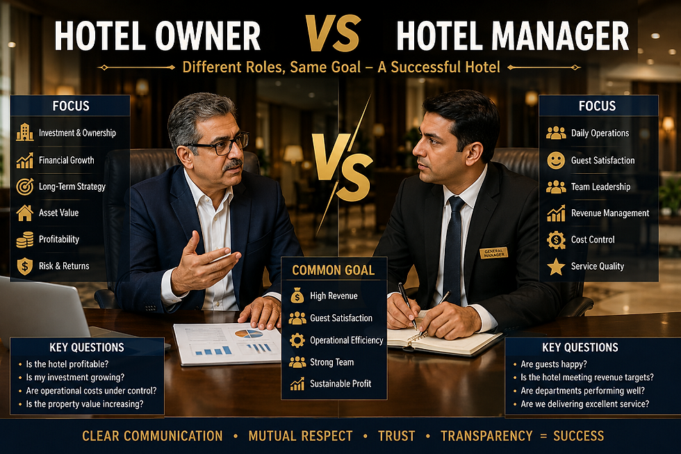 Hotel Owner vs Hotel Manager: Common Conflicts & Solutions | Hotel Management Guide