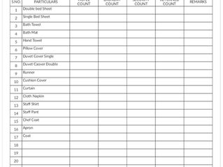 Housekeeping Laundry Gate Pass | Returnable Gate Pass | Non-Returnable Gate Pass