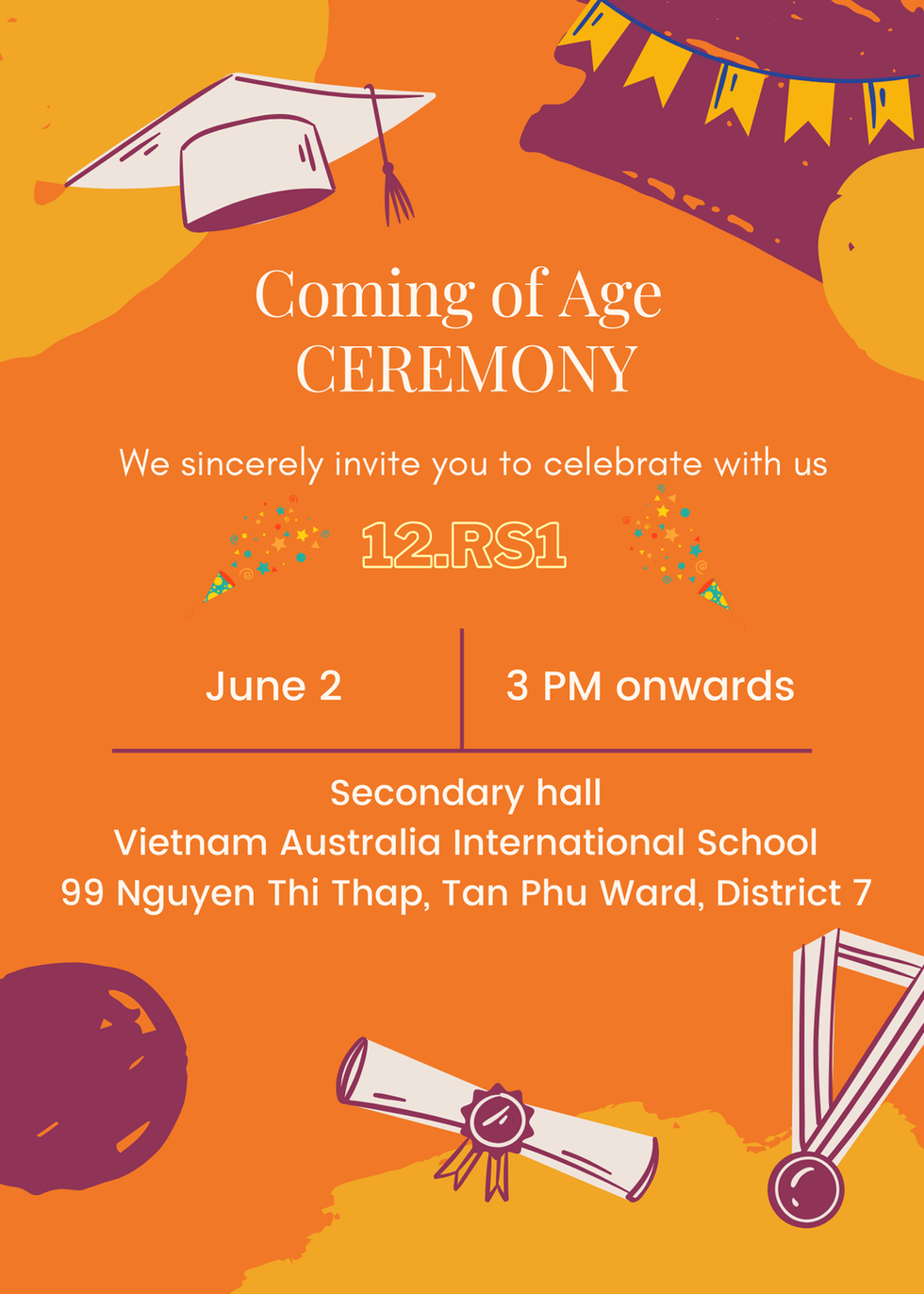 Graduation Invitation poster