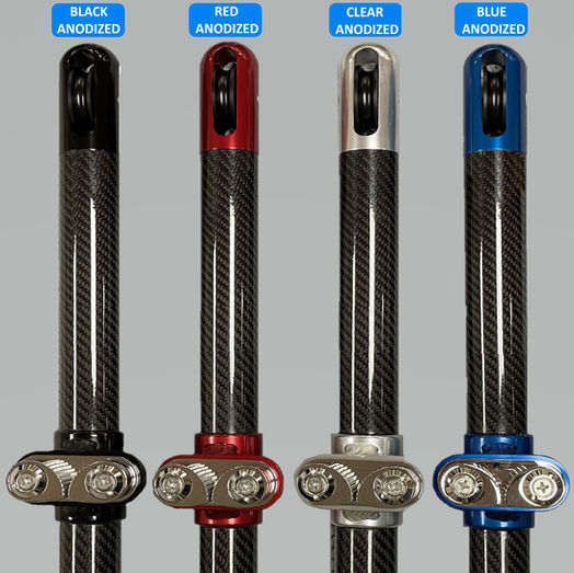 Anodized sunfly shade poles