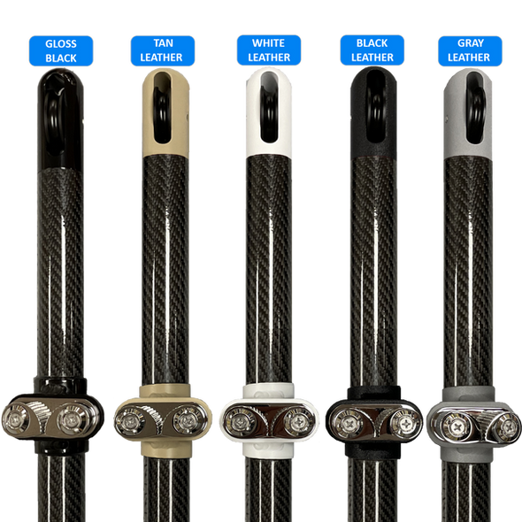 Powder coated carbon fiber sunfly sunshade poles in varies colors
