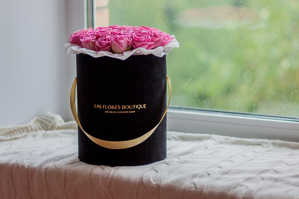 Миниатюра: цветы в шляпных коробках фото