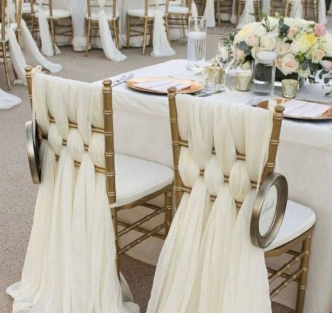 Декор стульев тканями