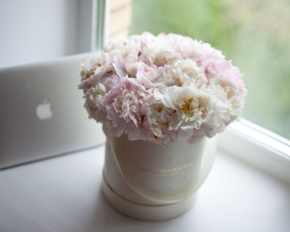 Миниатюра: пионы в коробке москва