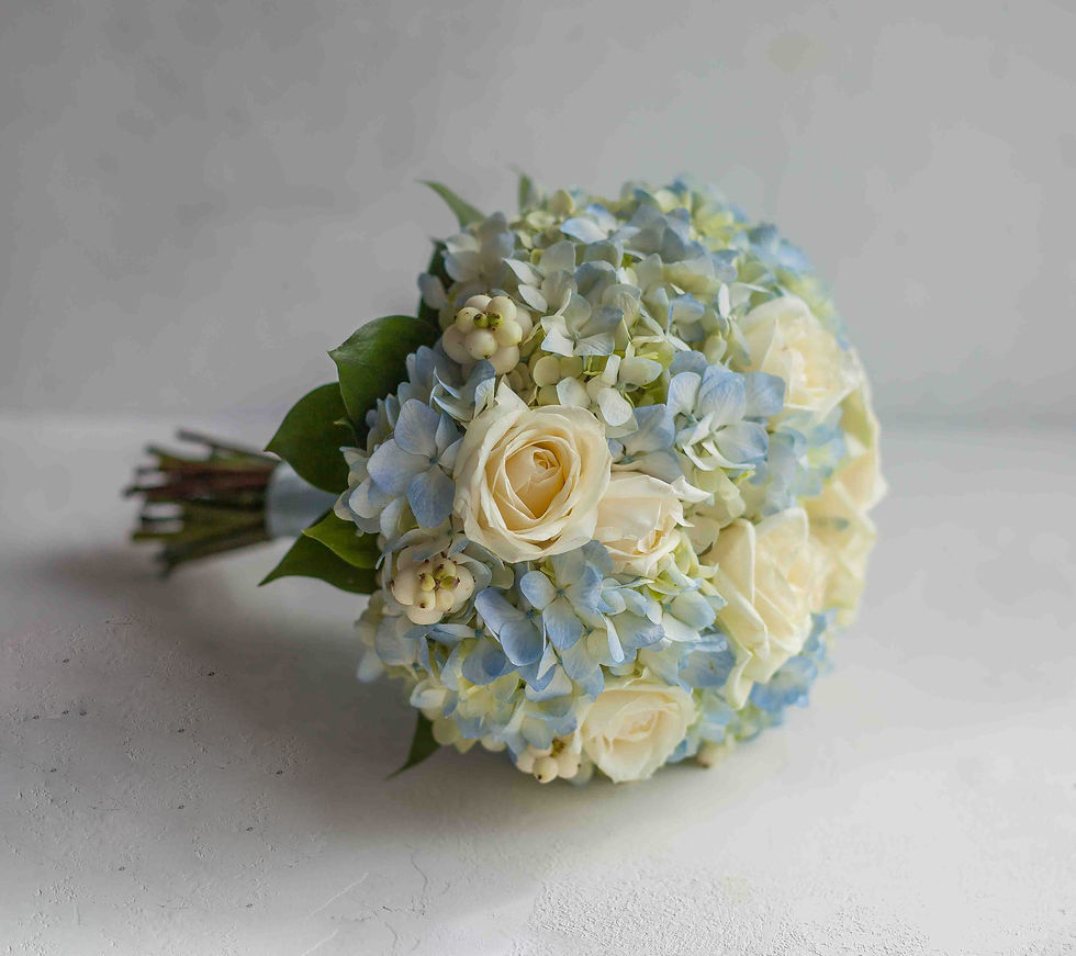 Миниатюра: букет невесты голубой