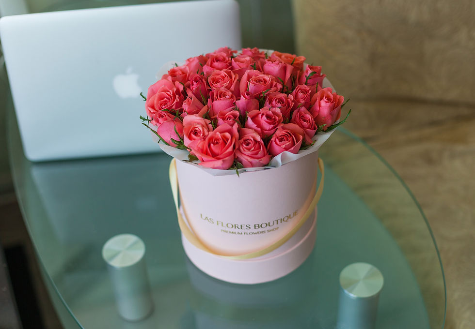 Миниатюра: букет тюльпанов в коробке