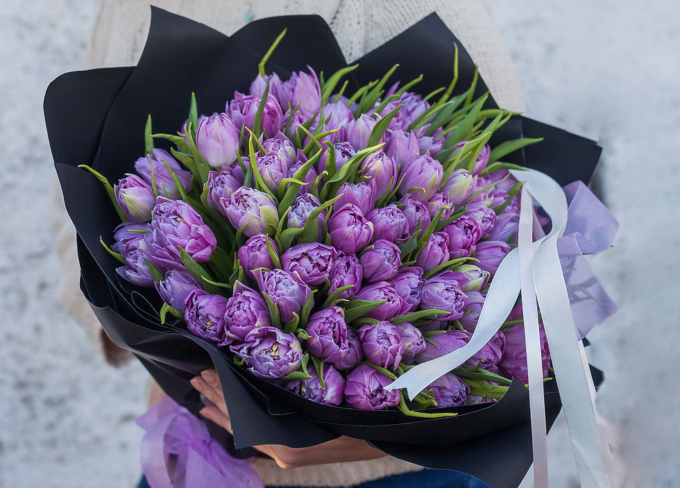 Миниатюра: букет тюльпанов