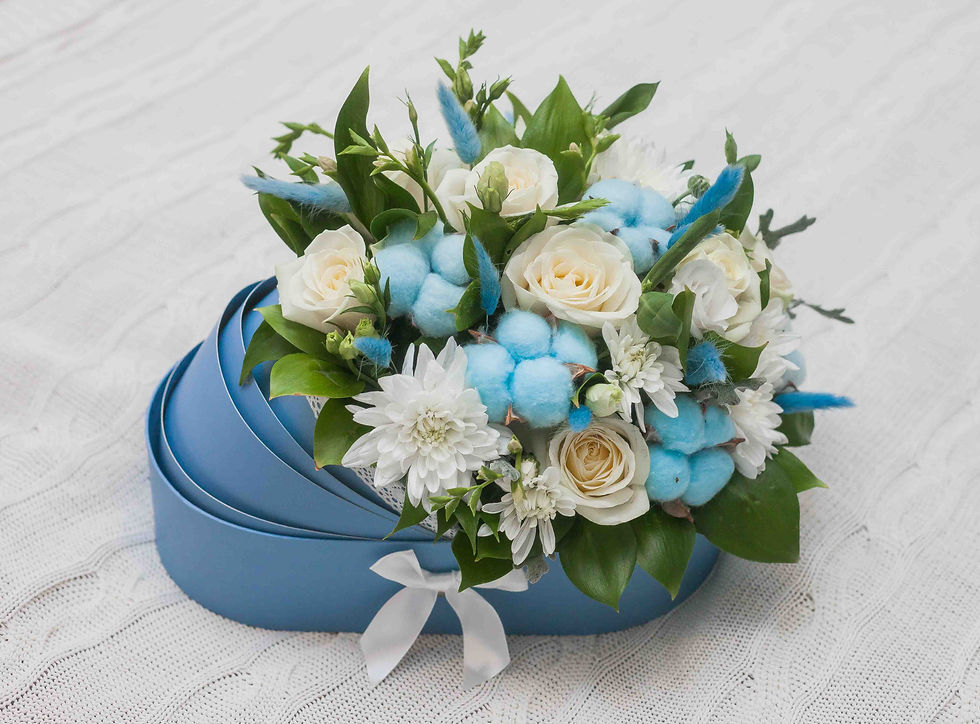 Миниатюра: цветы в люльке на выписку для сына