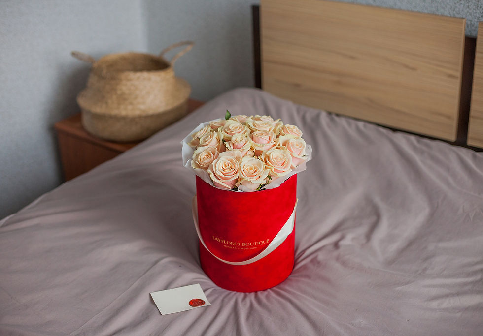 Миниатюра: Розы талеа в шляпной коробке