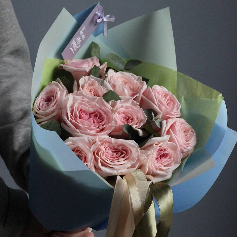 Миниатюра: пионовидные розы Охара