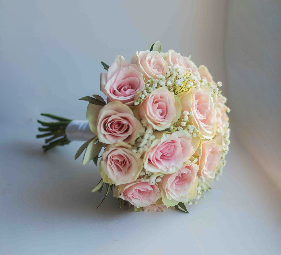 Миниатюра: Свадебный букет розовый