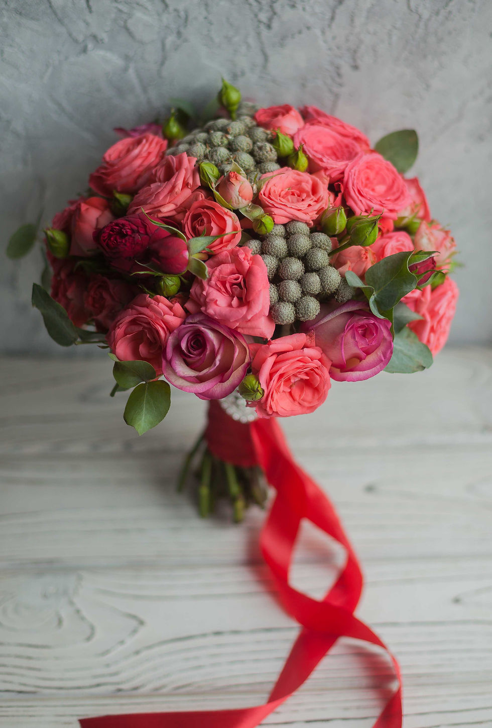 Миниатюра: Букет невесты марсала