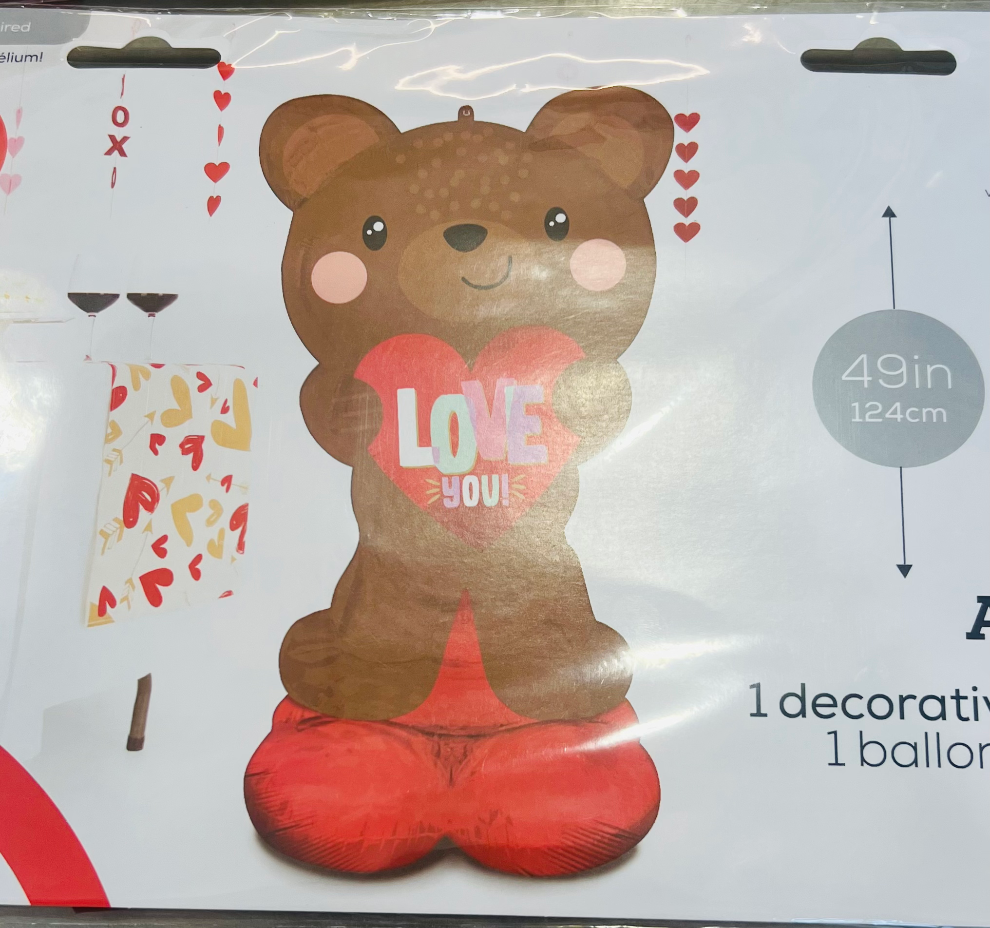 Standing Jumbo Bear Balloon 49”