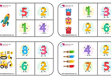 Free English game - Number recognition - 1 to 10
