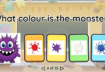 Online ESL colour game for kids