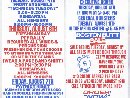 Newsletter 8/3-8/9