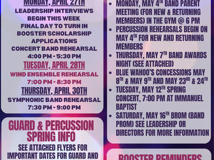 Newsletter 4/27-5/3
