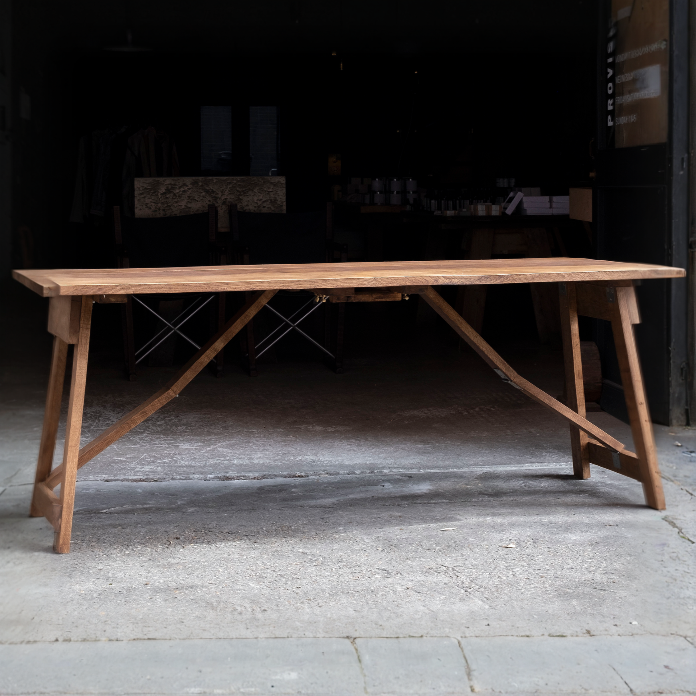 Provision Own Oak Trestle Table