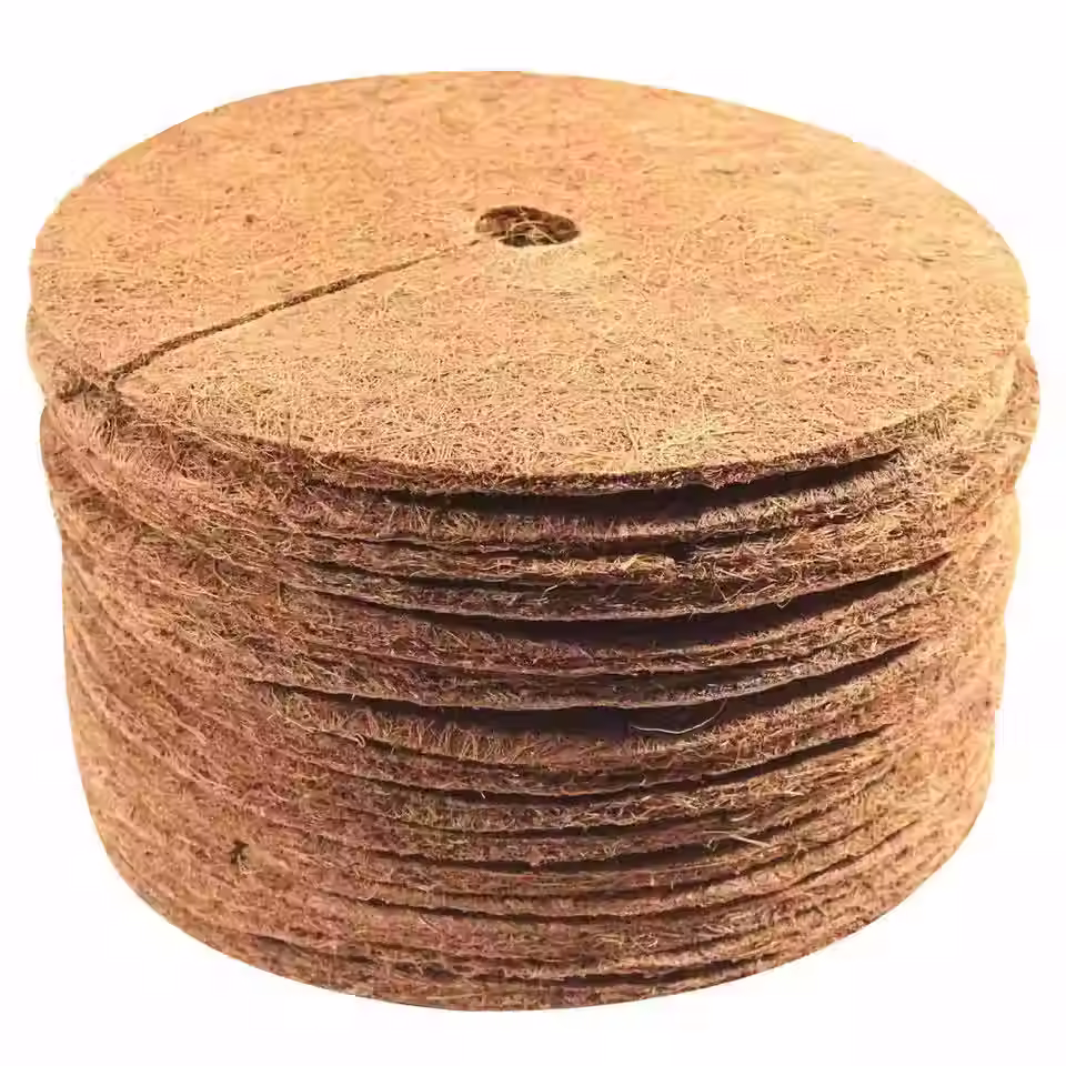 Coir Mulch Discs for Plant Protection & Growth