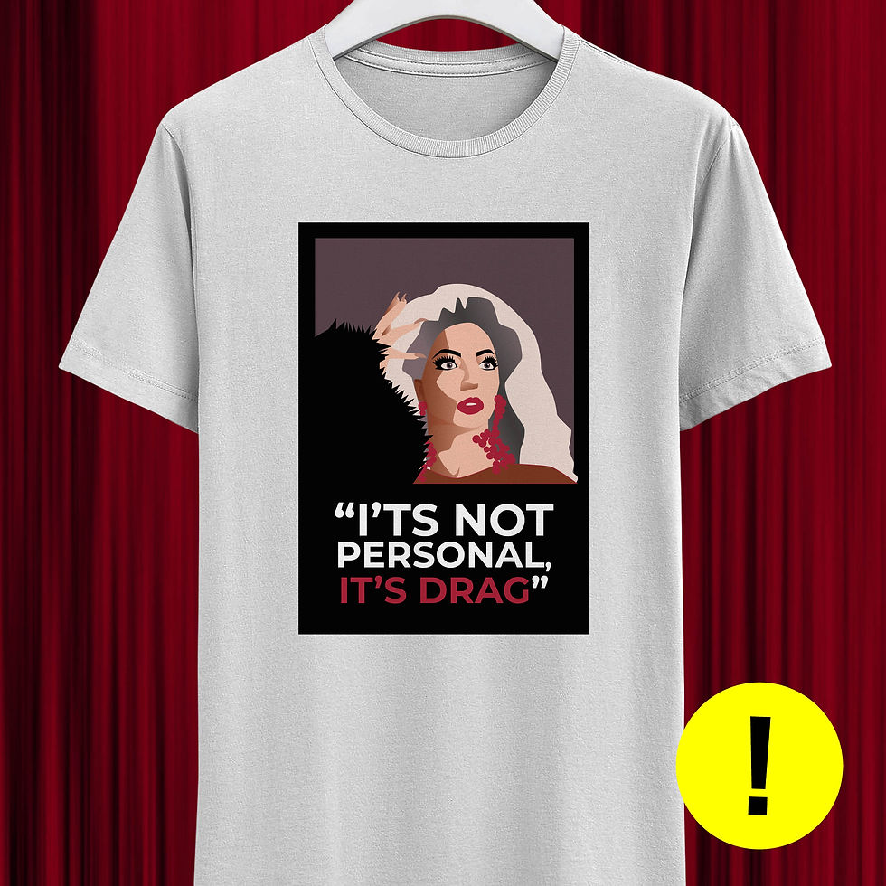 camiseta Alyssa Edwars RuPaul Drag Race blanca