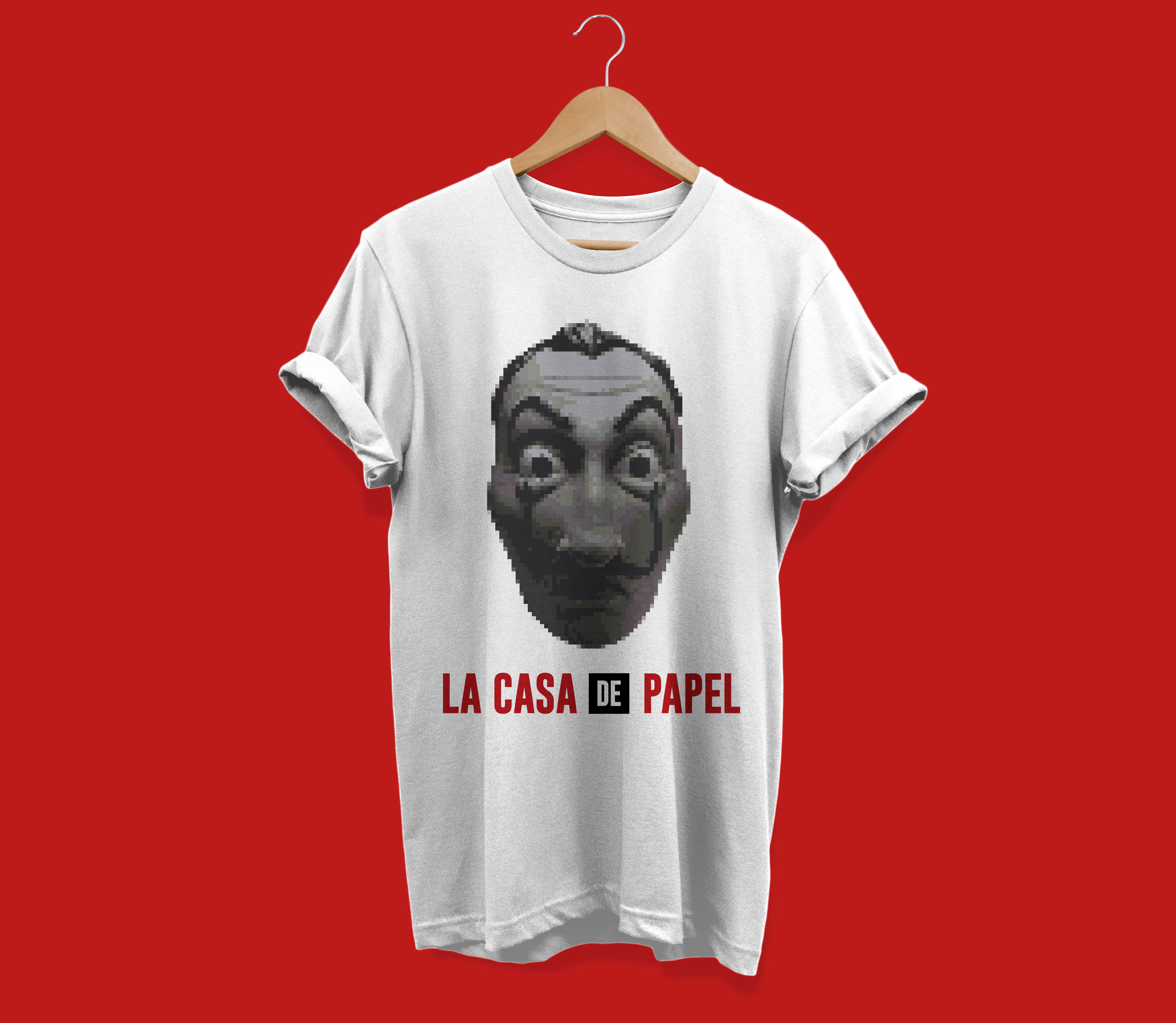 Camiseta Pixel La Casa de Papel