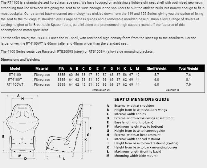 Thumbnail: RT4100HR Racing Seat