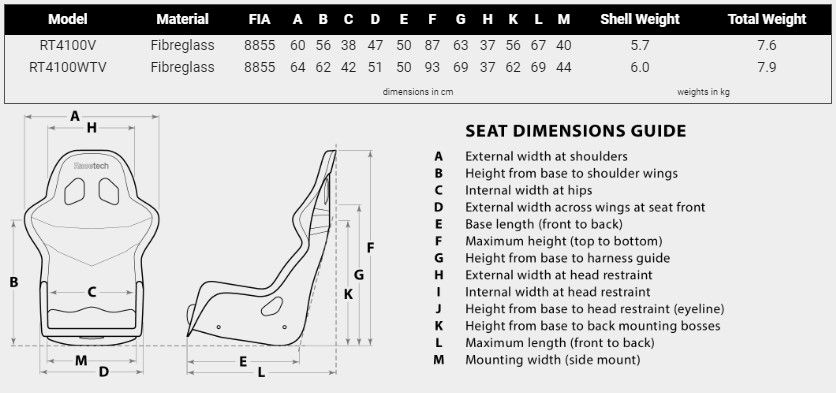 Thumbnail: RT4100 Vinyl Racing Seat