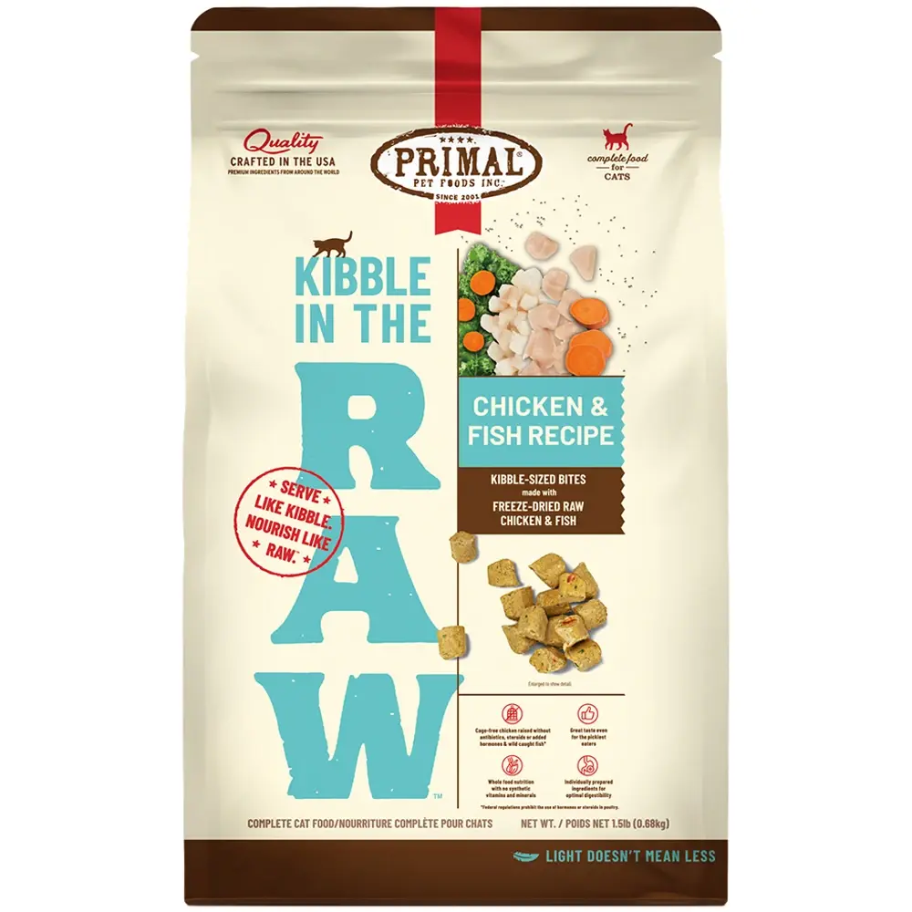 Kibble in the raw - Cat - Kibble in the Raw Chicken & Fish Recipe 1.5lb