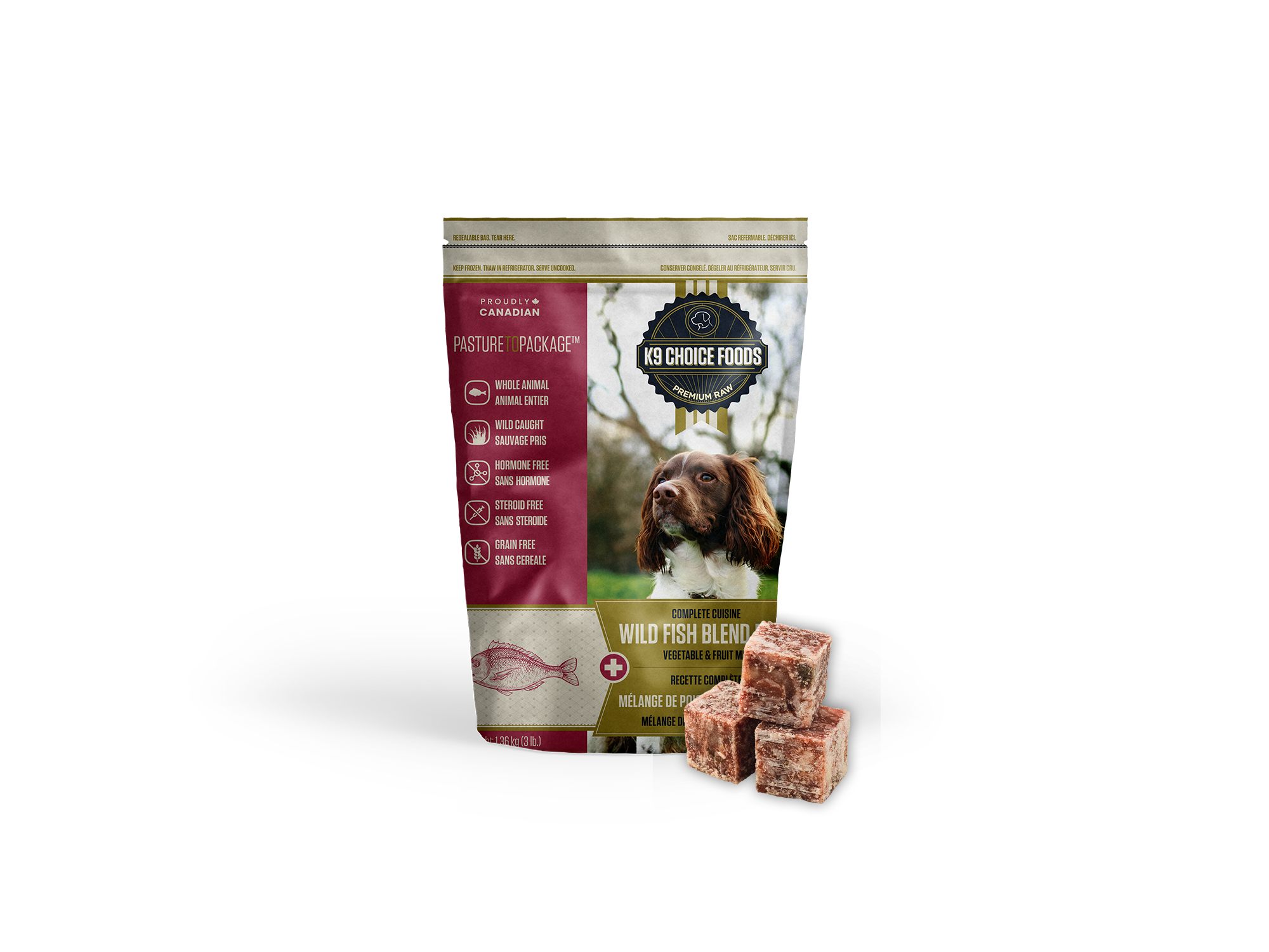 K9 Choice Foods® Wild Fish Blend Plus 'Lil Guys Frozen Dog Food 3 lb