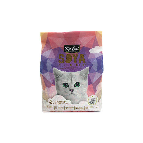 Litière pour chat au soja Soya Clump - Confetti 2,5kg
