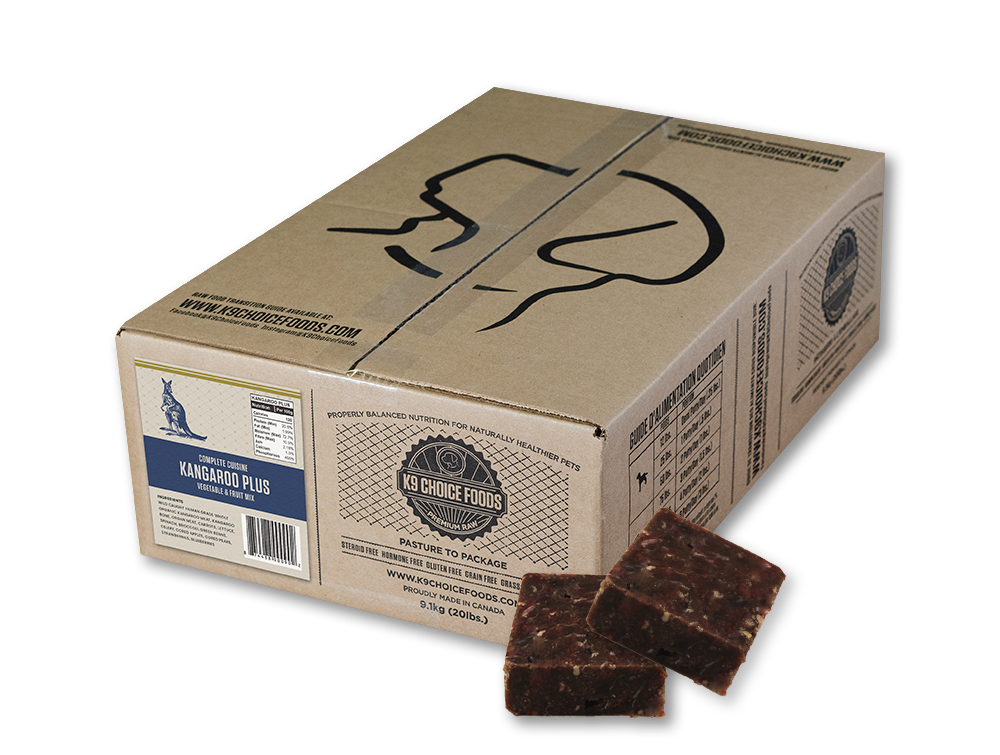K9 Choice Foods® Kangaroo Plus Frozen Dog Food 9.1 kg