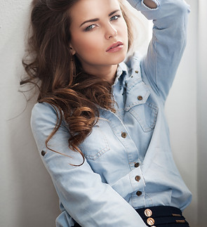 Casual Denim Portrait