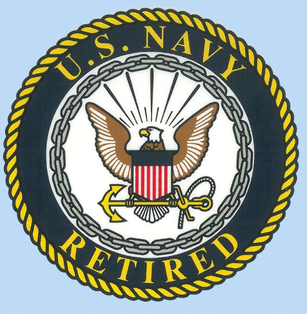U.S. Navy Retired w/Emblem