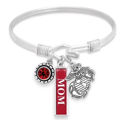 Marine Mom Multi Charm Bracelet
