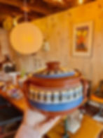 Thumbnail: Spanish Terracotta Handmade Painted Pottery Dish 